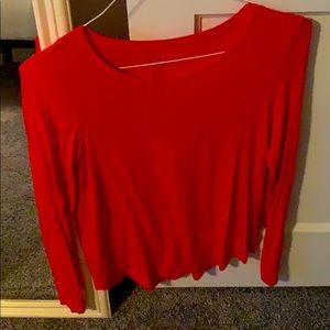 Long sleeve red shirt from aerie